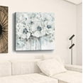 thumbnail image 3 of 40" Winter Blues Flower Canvas Wall Art, 3 of 5