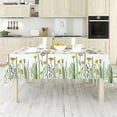 thumbnail image 2 of Spring Tablecloth Floral Table Cover Watercolor Flower Butterfly Washable Table Cloth 60 x 102 Inch Rectangle Picnic Hiking Camper Table Cloth for Party Supplies Home Kitchen Table Decor, 2 of 6