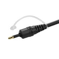 thumbnail image 3 of Monoprice Digital Optical Audio Cable - 6 Feet - TosLink to Mini TosLink Male/Male, 5.0mm Outside Diameter, Gold plated ferrule, 3 of 6