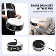 thumbnail image 4 of Set de batería Snare Steeol, 14 x 14 cm, con soporte y almohadilla para silenciar, color negro, 4 of 8