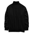 thumbnail image 3 of Lumtrix Sweatshirt for Women Oversized Casual Long Sleeve Button Henley Neck Pullover Tops Fall Winter Fashion Outfits Clothes Black _AG07 L, 3 of 7
