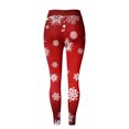 thumbnail image 3 of Gibobby Leggings deportivos mujer Pantalones de fitness con estampado de caja de regalo a cuadros de de nieve de Navidad para mujer(Rojo,XG), 3 of 4
