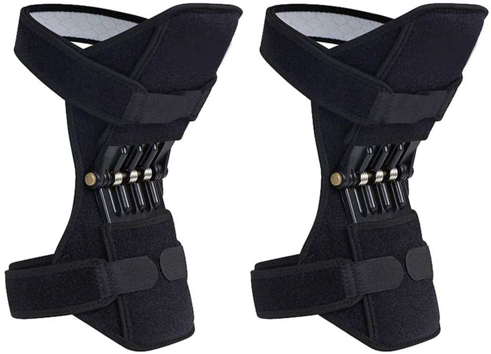 Details about   2Pcs Power Lift Joint Support Knee Stabilizer Pad Powerful Rebound Spring Force 