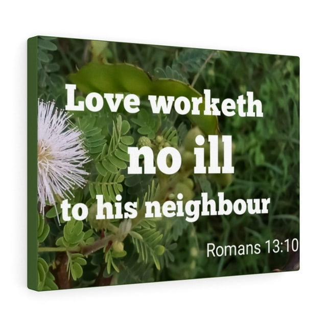 Scripture Walls Neighbor Romans 13:10 Bible Verse Canvas Christian Wall Art Ready to Hang Unframed