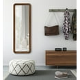 thumbnail image 5 of Kate and Laurel Pao Mid-Century Panel Wood Framed Wall Mirror, 16 x 48, Walnut Brown, Modern Full Length Mirror for Wall, 5 of 8