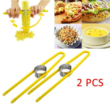

Christmas Clearance! SuoKom Household Stainless Steel Kitchen Cutter Remover Corn Peeler Stripper Thresher