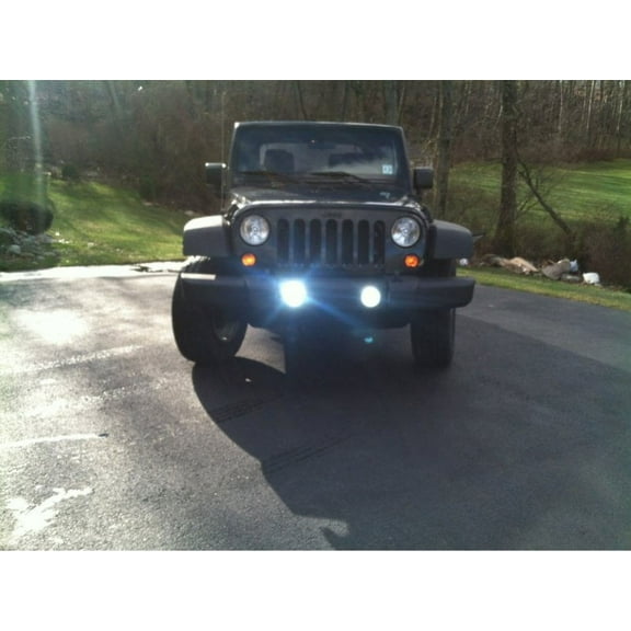 For 2007-2018 Jeep Wrangler JK Xenon Fog Lamps Driving Lights Kit