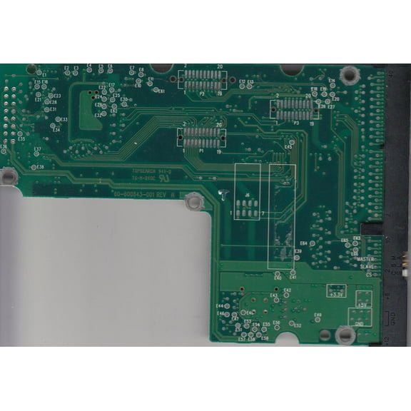 WD136AA-75AFA0, 61-600843-000 KD9, WD IDE 3.5 PCB