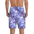 thumbnail image 4 of Lsque flower crystal Skull Mens Sleep Pajama Shorts,Short Pajama Pants, Cotton Ultra-Soft Knit-4X-Large, 4 of 9