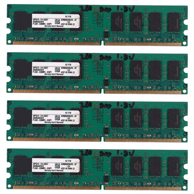 4X 2GB DDR2 PC2-6400 800MHz 240Pin 1.8V Memoria de Memoria DIMM de Escritorio para , para AMD (2GB / 800, W)