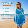 thumbnail image 4 of Inadays Beach Towel Sand Free Absorbent Lightweight Compact Warp-knitted Pool Towels for Swimming Camping Yoga Gym Travel Easy Pack Beach Essentials Accessories for Adults Women Men Vacation Gift, 4 of 7