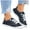 Black, variant on Womens Canvas Sneaker Low Top Lace-up Tennis Shoes Trendy Comfortable Non Slip Walking Shoes
