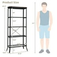 thumbnail image 2 of Gymax 5 Tier Bookshelf Standing Storage Shelf Unit for Kitchen Living Room Office, 2 of 10