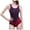 Red, variant on Huesdet Women's One Piece Swimsuits Shirred Tank Swimwear Vintage Tummy Control Bathing Suits[Blue,L]