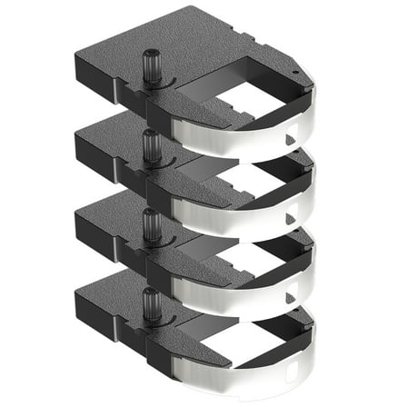 4 Pack Compatible Pyramid 4000R Time Clock Ribbons, Black