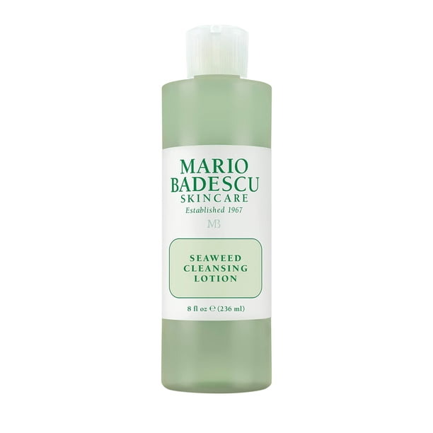 Mario Badescu Loción limpiadora de algas marinas para pieles mixtas, secas y sensibles | Tónico facial que aclara y repone | Formulado con extracto de hamamelis y fucus | 236 ml