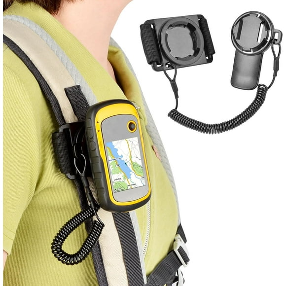 shiyou-Backpack Tether for Garmin Handheld GPS Mount Accessories, Compatible with Garmin eTrex, Rino, Oregon, Alpha and GPSMAP, Hiking or Hunting, Quick Access, Accessible and Secure