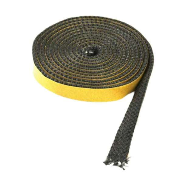 Sello de cinta para chimenea, cuerda de sellado automático de fibra de vidrio, 3mm de espesor, accesorios multiusos para vidrio para ventanas, resiste 15mmx4metros