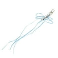 thumbnail image 5 of Unique Bargains 1 Pc Handbag Charms Keychains Beads Ribbon Bow Bag Accessories Blue, 5 of 5