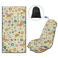 thumbnail image 5 of Garronmavis Aesthetic Butterfly Flower Sport Car Towel Seat Cover Gym Car Seat Towel for Sweat Washable Easy Install Car Seat Towel with Storage Bag Travel Car Seat Towel, 5 of 7