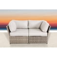 thumbnail image 2 of Living Source International 2-Person Wicker Seating Group with Cushions in Gray, 2 of 2