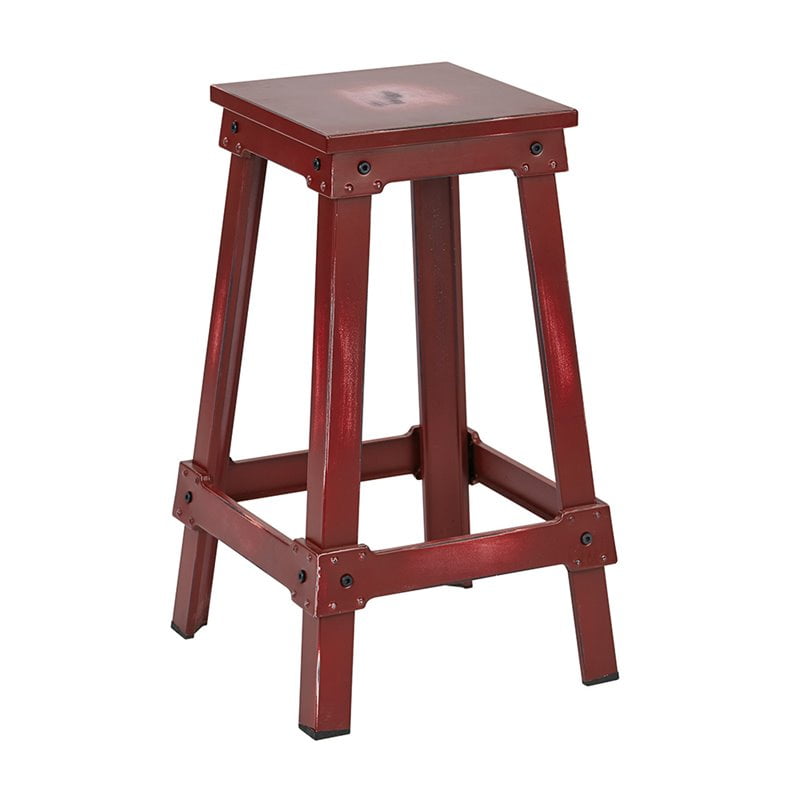 New Castle 26 In Metal Bar Stool, Copper Color Stool