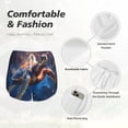 thumbnail image 4 of Hirioo Night Sky Turtle for Women's Double Layer Athletic Shorts High-Performance Gym Shorts with Inner Pocket, Elastic Waistband-Medium, 4 of 7