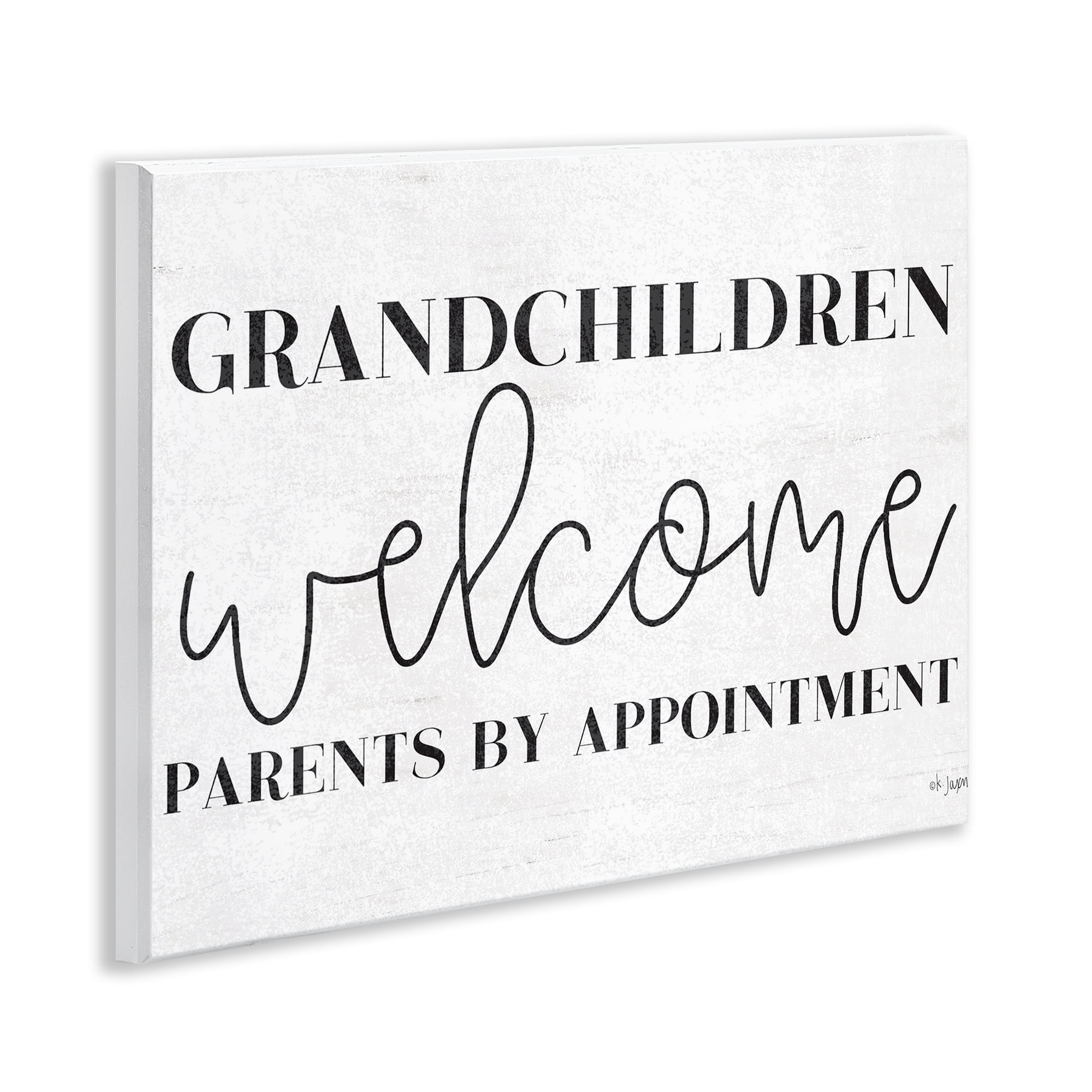 Stupell Industries Grandchildren Welcome Parents by Appointment Wall Plaque Art, design by Jaxn Blvd.
