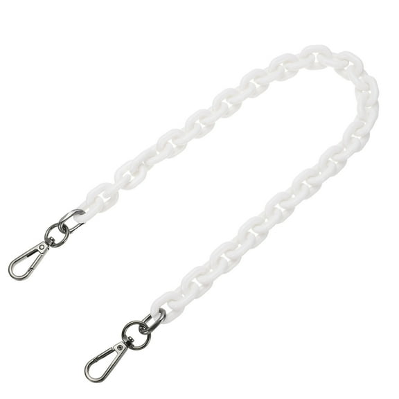 Uxcell 15 Inch Acrylic Purse Strap Acrylic Chain Purse Strap Replacement Luxury Handbag Chain Handle Straps Black
