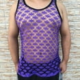 thumbnail image 2 of Fgnfyis Men's Casual Tank Tops for Summer - Elastic Plus Size Muscle Vests - Stylish and Breathable Design for Active Men's Tank Tops Purple L, 2 of 4