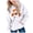 #10 White, variant on Kogui Classic Hood Outline Pullover For Girls, Fashion Halloween Holiday Print, Casual Long Sleeve Daily Sweatshirt (Pink, 4-5 Years)