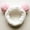 Pink, variant on CXHEGBEJ Cute Color Contrast Ears Headband For Women Hair Wrap Cute Makeup Hair Band for Daily Skincare Washing Face Fluffy Headband Blue