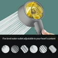 thumbnail image 6 of Handheld Fan Turbo Shower Head Home Bath Shower Nozzle Water Heater Filter Shower 5 Bathing Modes One Pressurised Water Stop Function Shower Head. Fan for Bedroom Home and Office, 6 of 8