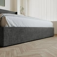 thumbnail image 5 of Amolife Full Size Upholstered Lift up Storage Platform Bed Frame with Fabric Panel Wingback Headboard, Dark Gray, 5 of 13