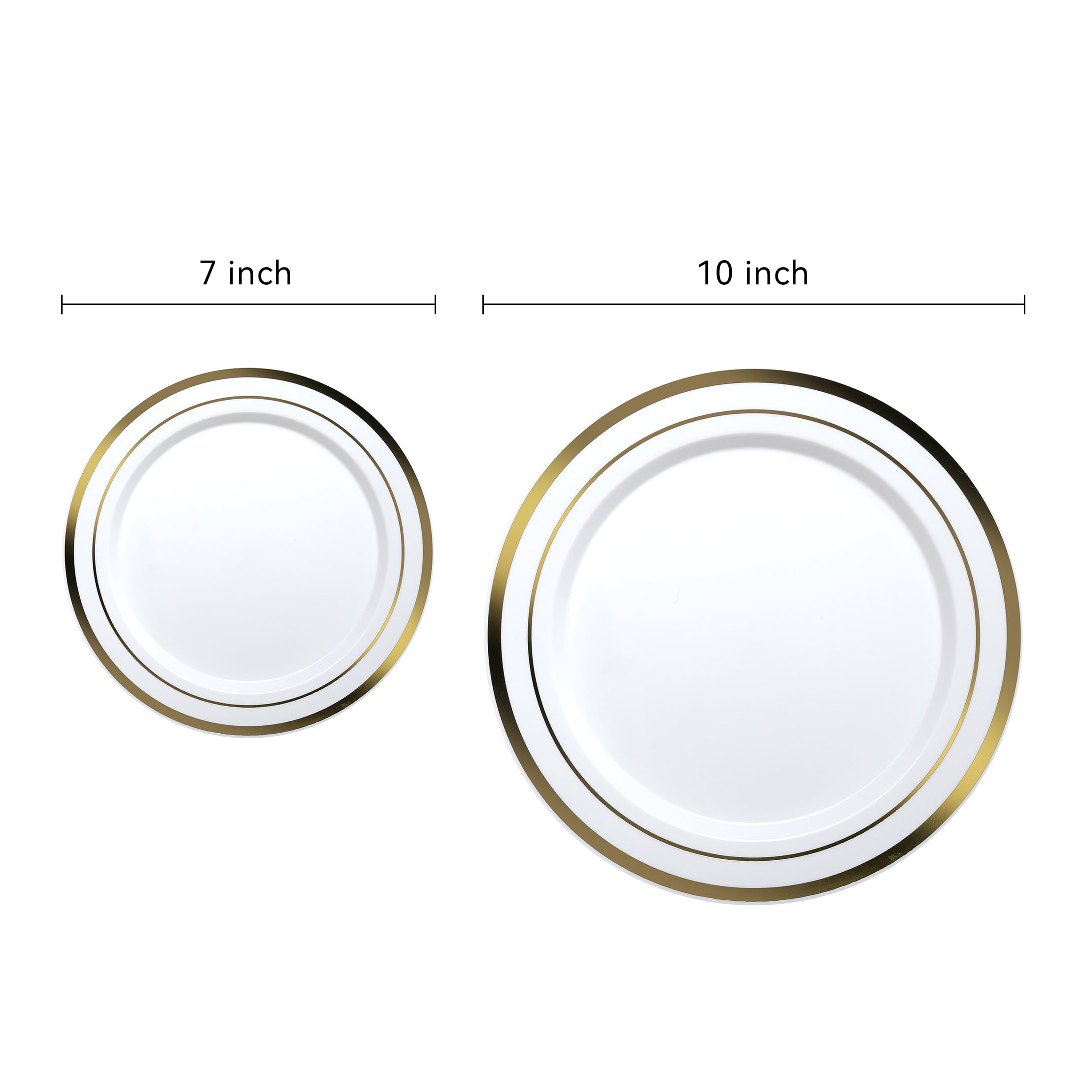 Family Essentials Premium Plastic Plates, 48CT