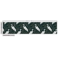 thumbnail image 3 of Ambesonne Bird Print Fabric by the Yard Upholstery, Nature Floral Branch Art, 3 Yards, Hunter Green Ivory, 3 of 5