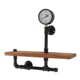 thumbnail image 2 of Oubit Retro Floating Bookshelf Set,Retro Industrial Pipe Bracket DIY Wall Shelving Rack Industrial Pipe Shelf Reliable and Durable, 2 of 9