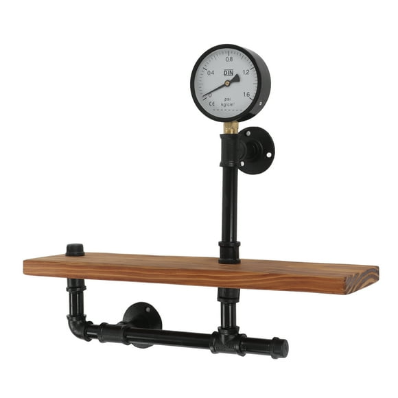 Industrial Pipe Shelf,Retro Industrial Pipe Bracket DIY Wall Shelving Rack Wall Mounted Storage Rack Top of the Line