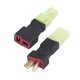thumbnail image 1 of Lot de 2 adaptateurs de connecteur sans fil T mâle femelle vers mini femelle mâle, 1 of 4