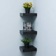 thumbnail image 4 of WELLAND 10" Wooden Mission Floating Shelf Wall Mounted Shelves, 9 1/4" x9 1/4"x2", Espresso, 4 of 9