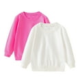 thumbnail image 1 of Lmnyox 2 Pack Chandails pour Enfants Basiques Décontractés à Manches Longues Col Rond Unis Hauts à Enfiler Garçons Filles Chemises de Mode, 1 of 7
