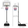 thumbnail image 4 of Soozier Basketball Hoop Outdoor with Wheels, 6-7ft Height Adjustable, 4 of 9
