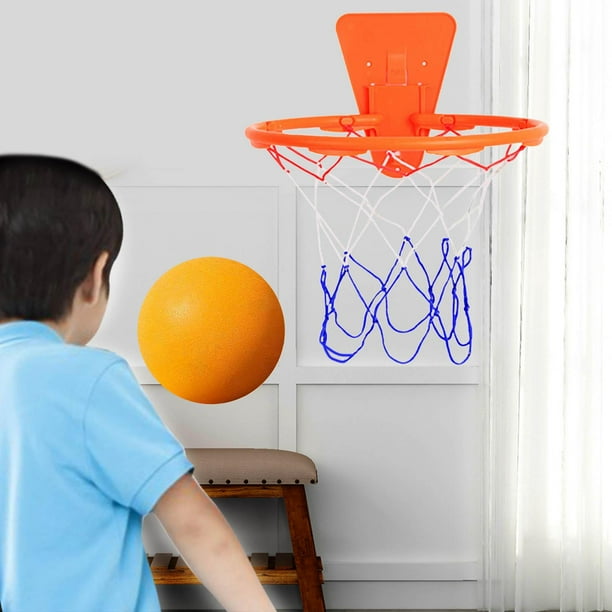 Baloncesto Silencioso con Aro Perfecl Pelota Ligera de Entrenamiento Interior Naranja Talla 7