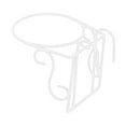 thumbnail image 4 of DYNWAVECA Railing Flower Pot Hanging Basket Hanging Railing Planter Multifunctional Iron Art over The Rail Potted Display Rack for Deck H, 4 of 10