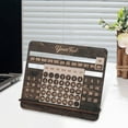 thumbnail image 3 of Dserhfy 2025 Perpetual Calendar Wooden Desktop Calendar 12 Months Desk Slider Calendar for Home Office School Decor, 3 of 8