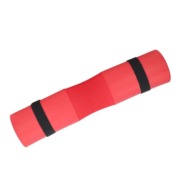 Barbell Pad, 43.5cm Length Barbell Squat Pad Lightweight Distribute Weight Evenly For Gym Red