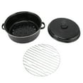 thumbnail image 2 of Rôtissoire, Rôtissoire Exquise en Acier Inoxydable à Chaleur Circulante pour la Maison pour Barbecue pour Patates Douces Cuites Couvercle en Fer 28 cm, 2 of 8