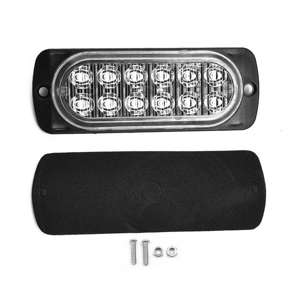 Tekuisi 12Led Strobe Warning Light Cheap Strobe Grille Flashing Lightbar Truck Car Beacon Lamp Amber Traffic Light 12V 24V Car Light