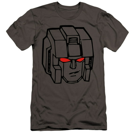 Transformers - Starscream Head - Premium Slim Fit Short Sleeve Shirt - Large