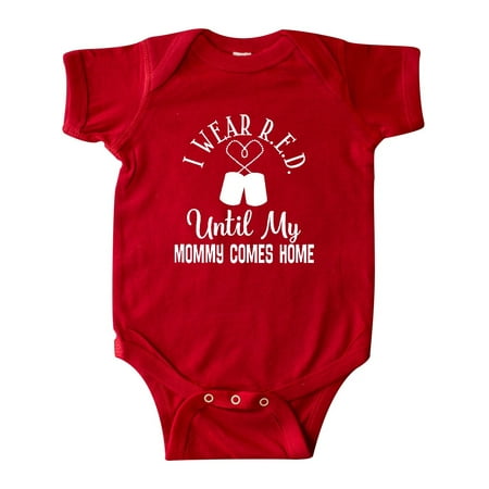 

Inktastic Military Deployed Mommy Wear Red Gift Baby Boy or Baby Girl Bodysuit
